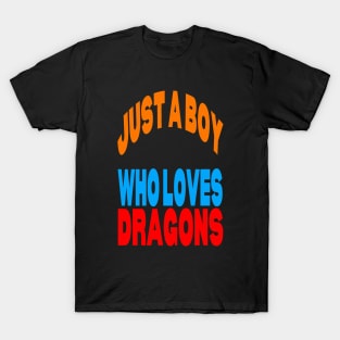 Just a boy who loves dragons T-Shirt